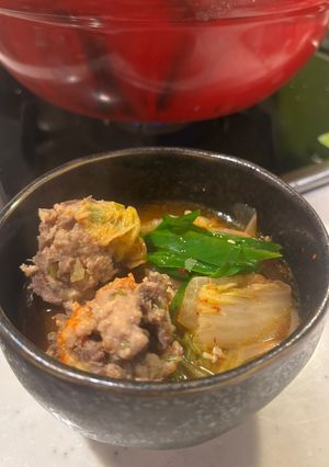 豚砂肝だんご鍋-レシピのメイン写真