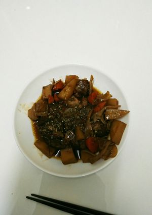 意外と合う⁉鶏の和風赤ワイン煮込み-レシピのメイン写真