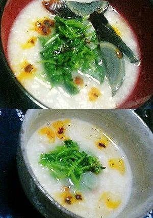 お正月気分のままのお粥-レシピのメイン写真