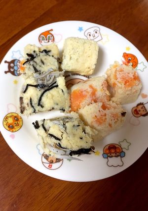 離乳食 材料4つ 簡単惣菜おから蒸しパン-レシピのメイン写真