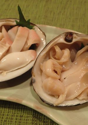 ホッキ貝の刺身＆湯引き-レシピのメイン写真
