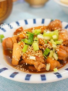 鶏肉と蓮根の胡麻照り焼き-レシピのメイン写真