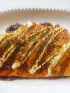 簡単!キャベツの豚肉チーズとん平焼!-レシピのメイン写真