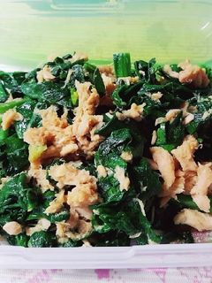 ほうれん草とツナの生姜醤油-レシピのメイン写真