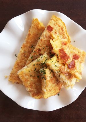 白米アレンジ！焼き卵かけご飯！-レシピのメイン写真