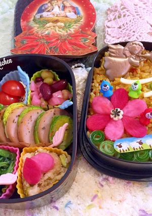 天使とひつじかい★カレーピラフ弁当-レシピのメイン写真