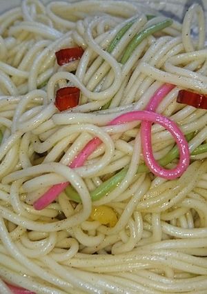 ランチパスタ風ひやむぎペペロンチーノ！-レシピのメイン写真
