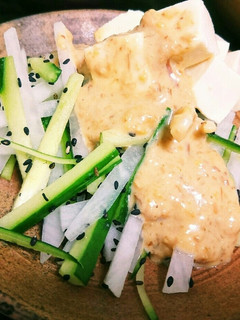 大根 & キュウリ & 豆腐のサラダ-レシピのメイン写真