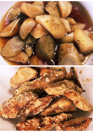 農家レシピ 皮ごと牛蒡煮➕牛蒡唐揚げ-レシピのメイン写真
