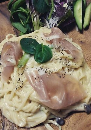 ✿簡単！生ハムクリームパスタ✿-レシピのメイン写真