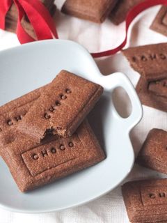 サクサク♡板チョコ風ココアクッキー-レシピのメイン写真