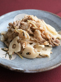 豚肉とれんこんの甘煮-レシピのメイン写真
