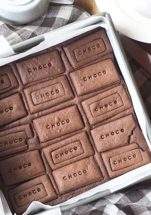 板チョコ風♡ビスケットブラウニー-レシピのメイン写真