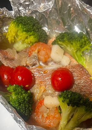 骨とり赤魚のアクアパッツァ✨ホイル焼き-レシピのメイン写真