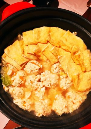 お揚げとフワッフワな鶏団子のお鍋-レシピのメイン写真