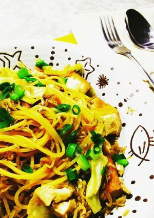 ちりめんじゃことキャベツのポン酢パスタ-レシピのメイン写真