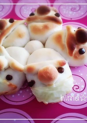 子どもでも作れる簡単『ちぎりサンタパン』-レシピのメイン写真
