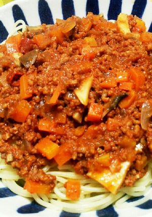 炊飯器でミートソースパスタ-レシピのメイン写真