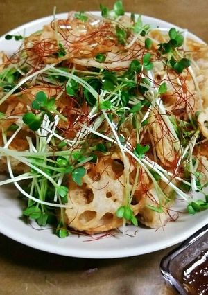 ＊鶏もも肉と蓮根の唐揚げ＊-レシピのメイン写真