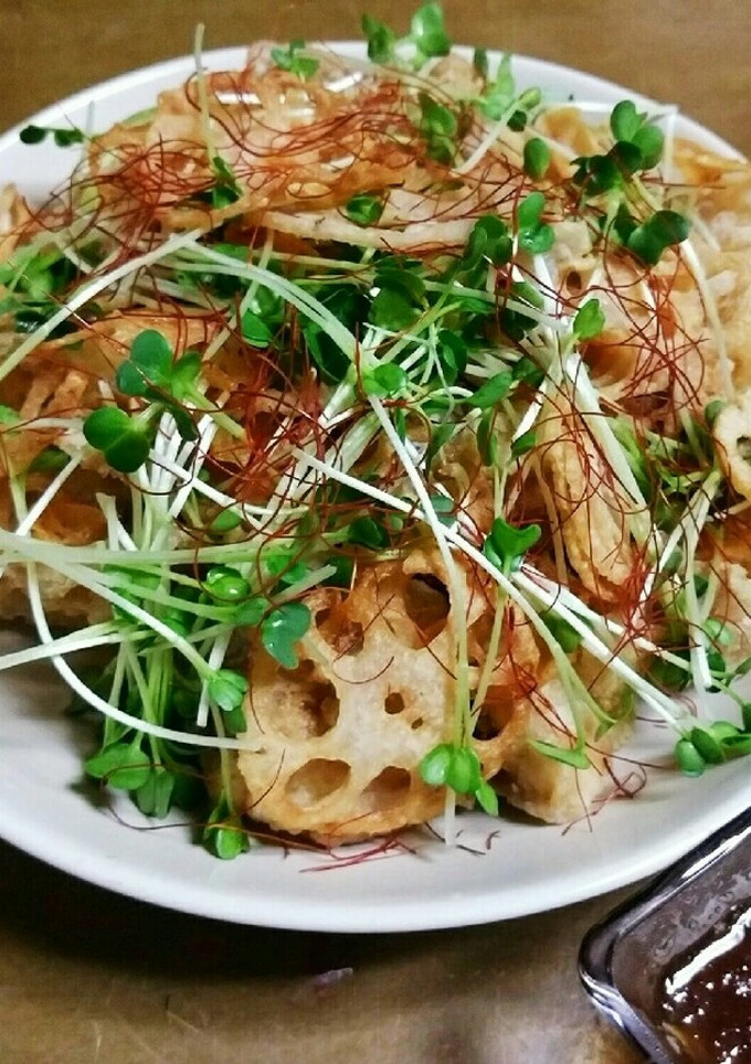 ＊鶏もも肉と蓮根の唐揚げ＊-レシピのメイン写真