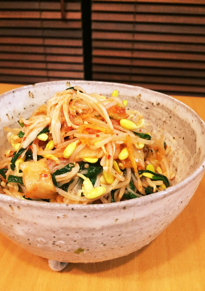キムチと豆もやしとニラとエノキのナムル-レシピのメイン写真