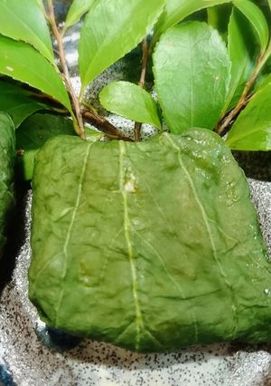 おせち⏹️鶏の葉包み蒸し（チンゲン菜）-レシピのメイン写真