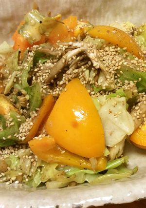 野菜の豆豉醬、生姜、ごま油炒め-レシピのメイン写真