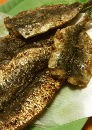 フライパンに大さじ1の油で鰯の磯辺揚げ-レシピのメイン写真