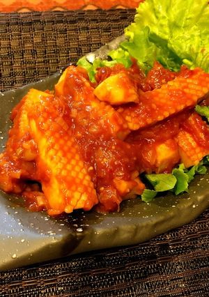 イカのトマトチリソース煮-レシピのメイン写真