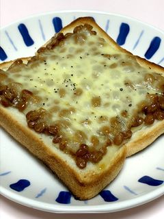 納豆チーズトースト-レシピのメイン写真