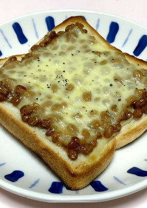 納豆チーズトースト-レシピのメイン写真