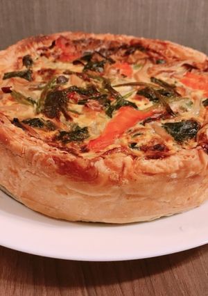 スモークサーモンのキッシュ-レシピのメイン写真