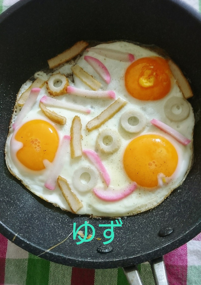 てんぷらのっけの超簡単目玉焼き！！-レシピのメイン写真
