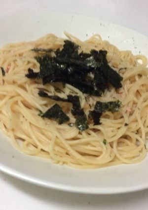 超簡単！ふりかけで〜たらこクリームパスタ-レシピのメイン写真