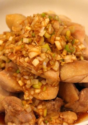 超簡単！蒸し鶏のねぎレモン醤油★-レシピのメイン写真