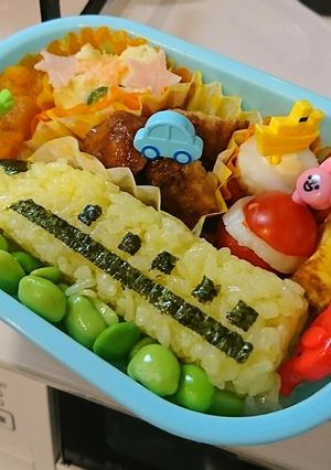 電車好きドクターイエロー 幼稚園用お弁当-レシピのメイン写真
