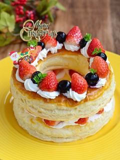 いちごとブルーベリーのリースパイ-レシピのメイン写真