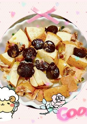 マクロビ☆フルーツパンプディング♡-レシピのメイン写真