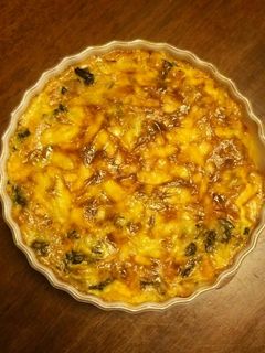 ほうれん草とベーコンの生地なしキッシュ-レシピのメイン写真