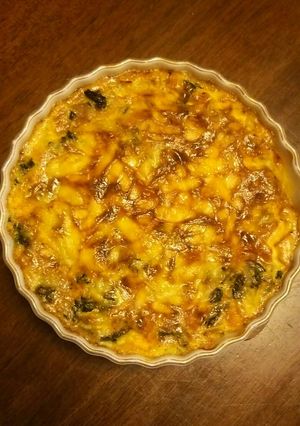 ほうれん草とベーコンの生地なしキッシュ-レシピのメイン写真