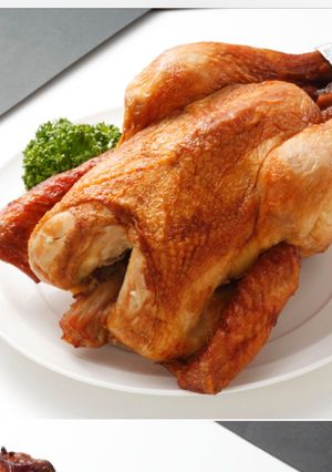 クリスマス赤鶏のローストチキン（丸鶏）-レシピのメイン写真