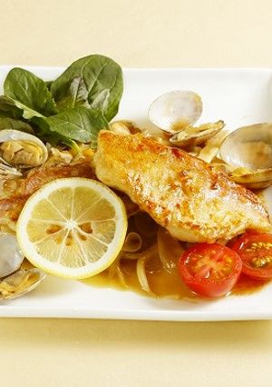 連子鯛とあさりのにんにくしょうゆバター-レシピのメイン写真