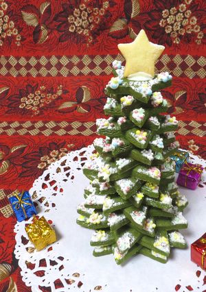 【簡単】立体クリスマスツリークッキー♪-レシピのメイン写真