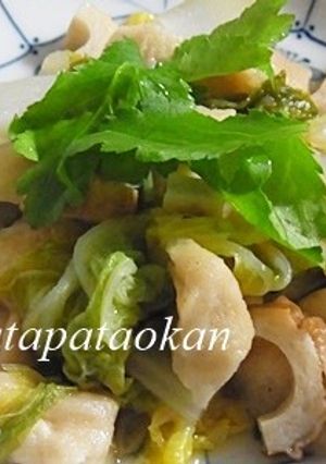 ほっこり♪麩と白菜の煮物-レシピのメイン写真