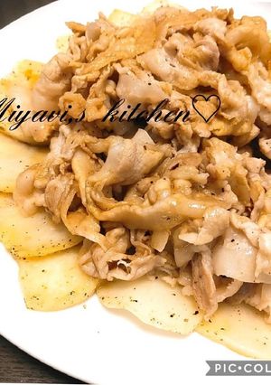 簡単ペッパーポテトと豚バラのバター醤油♡-レシピのメイン写真