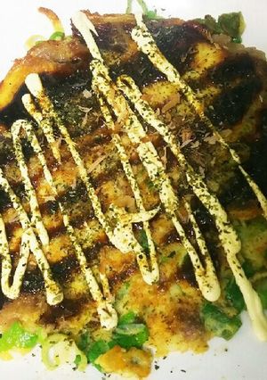 簡単！牛バラたっぷり白ネギで作るねぎ焼！-レシピのメイン写真