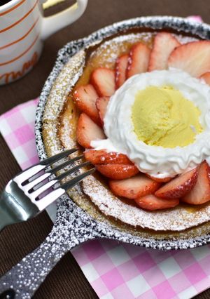 季節の果物のダッチ・ベイビー・パンケーキ-レシピのメイン写真