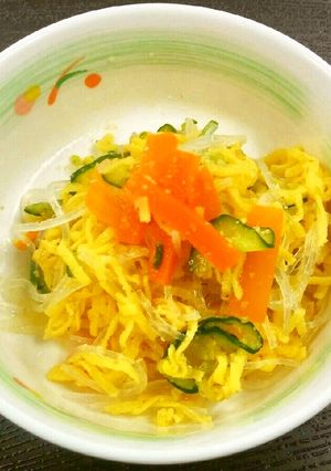 錦糸玉子と春雨の中華あえ-レシピのメイン写真