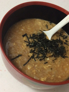 超簡単!即席味噌汁で味噌卵雑炊-レシピのメイン写真