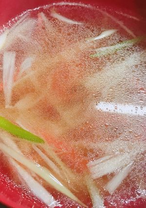 材料 全部 千切りの簡単中華スープ-レシピのメイン写真